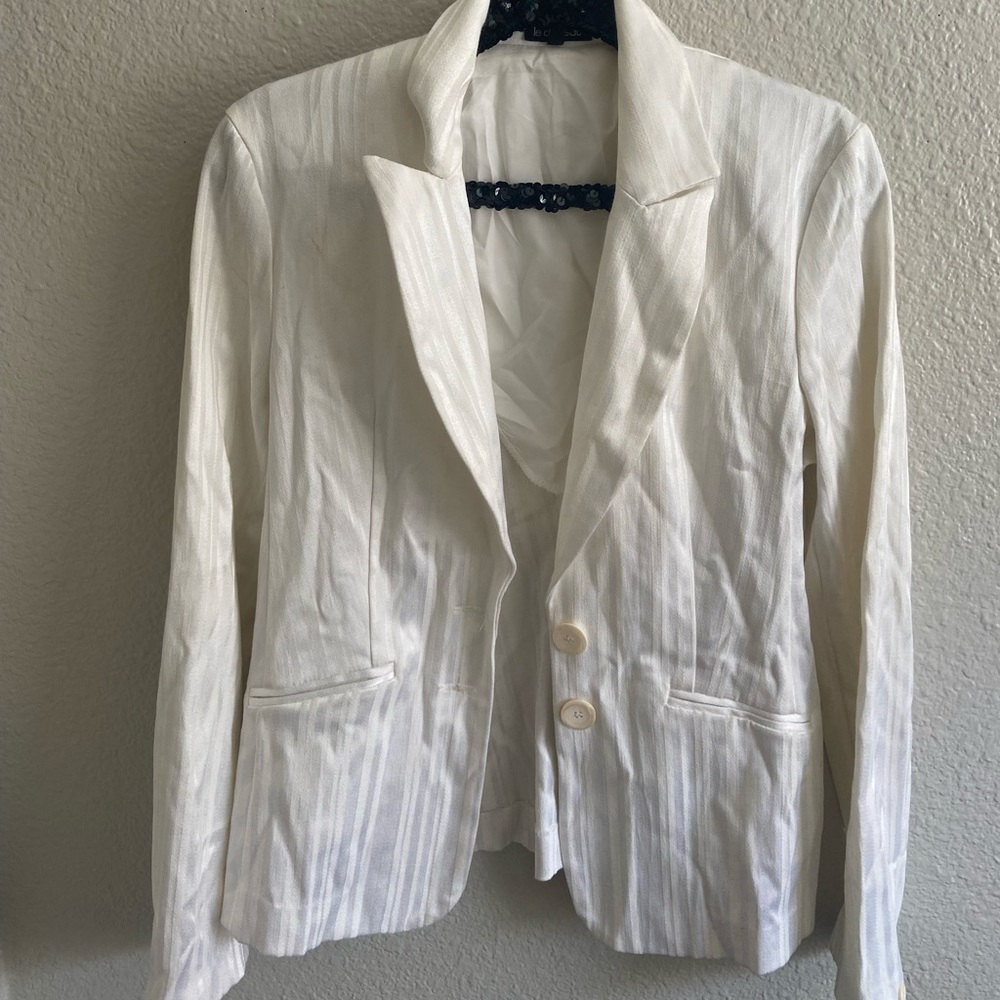 White Accented Blazer